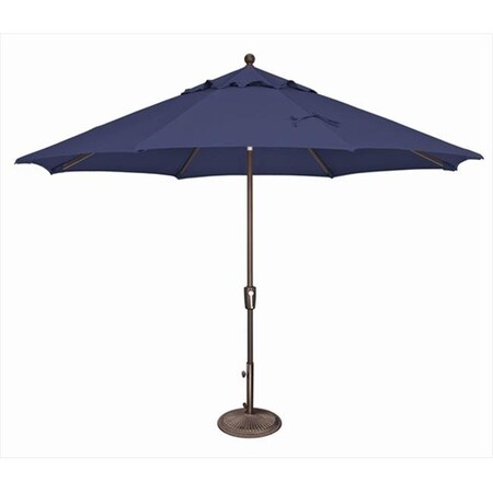 Simplyshade SimplyShade 11 ft. Catalina Octagon Push Button Tilt Market Umbrella  Sky Blue SSUM92-1100-D2406